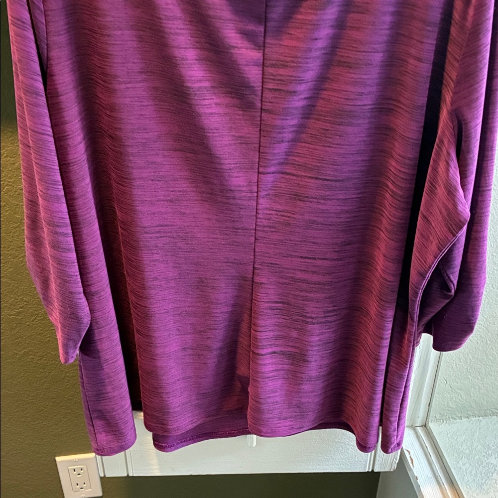 Suzie In The City Purple Blouse with Black Accents - Picture 9 of 10